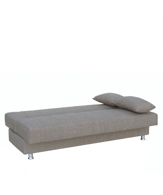 Καναπές Κρεβάτι Τριθέσιος ArteLibre LAURA Μπεζ 190x84x86cm