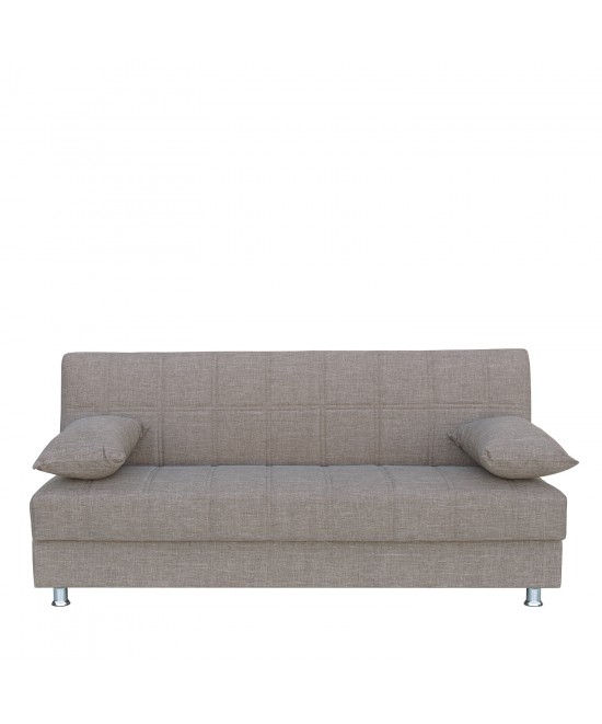 Καναπές Κρεβάτι Τριθέσιος ArteLibre LAURA Μπεζ 190x84x86cm