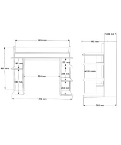 Γραφείο ArteLibre FIFE Φυσικό/Λευκό Μοριοσανίδα/Μελαμίνη 124x58x98cm Γραφείο ArteLibre FIFE Φυσικό/Λευκό Μοριοσανίδα/Μελαμίνη 124x58x98cm