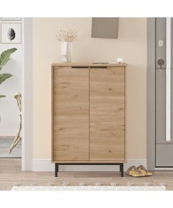 Παπουτσοθήκη ArteLibre BUTE Φυσικό Μοριοσανίδα/Μελαμίνη 105.6x35.5x72cm