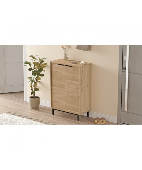 Παπουτσοθήκη ArteLibre BUTE Φυσικό Μοριοσανίδα/Μελαμίνη 105.6x35.5x72cm