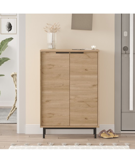 Παπουτσοθήκη ArteLibre BUTE Φυσικό Μοριοσανίδα/Μελαμίνη 105.6x35.5x72cm