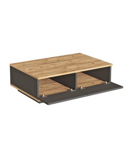 Τραπεζάκι Σαλονιού ArteLibre CLACK Πεύκο/Ανθρακί Μοριοσανίδα/Μελαμίνη 90x60x28.6cm