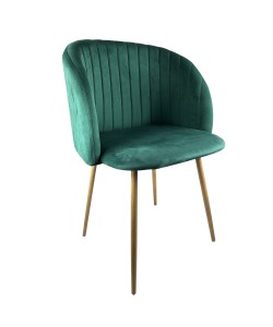 Καρέκλα Τραπεζαρίας ArteLibre KINGFISHER Κυπαρισσί/Φυσικό Βελούδο/Μέταλλο 54x55x83cm