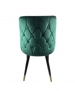 Καρέκλα Τραπεζαρίας ArteLibre QUEENS Κυπαρισσί/Μαύρο Βελούδο/Μέταλλο 51x58x83cm