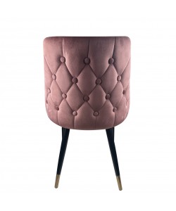 Καρέκλα Τραπεζαρίας ArteLibre QUEENS Σάπιο Μήλο/Μαύρο Βελούδο/Μέταλλο 51x58x83cm