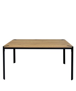 Τραπέζι Τραπεζαρίας ArteLibre KENYI Φυσικό Μοριοσανίδα/Μέταλλο 120x70x75cm