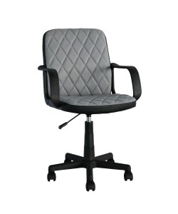 Καρέκλα Γραφείου ArteLibre THIRINA Γκρι/Μαύρο Ύφασμα/PVC 56x57x85-97cm