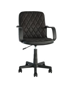 Καρέκλα Γραφείου ArteLibre THIRINA Μαύρο Ύφασμα/PVC 56x57x85-97cm