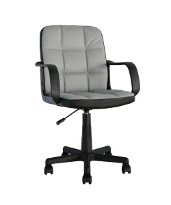 Καρέκλα Γραφείου ArteLibre ASPIS Γκρι/Μαύρο Ύφασμα/PVC 56x57x85-97cm