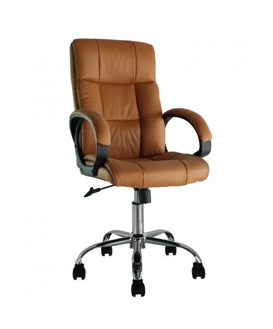 Καρέκλα Γραφείου ArteLibre AMON Camel PVC 57x69x103-111cm Καρέκλα Γραφείου ArteLibre AMON Camel PVC 57x69x103-111cm