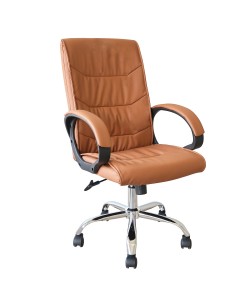 Καρέκλα Γραφείου Διευθυντή ArteLibre COCHRAN Camel PVC 65x68x120cm