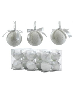 Μπάλα Λευκό Φ10cm Σετ 4Τμχ Σε 3 Σχέδια Μπάλα Λευκό Φ10cm Σετ 4Τμχ Σε 3 Σχέδια