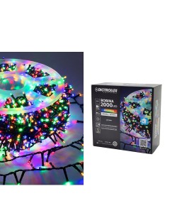 2000 LED Εσωτ. & Εξωτ. Χώρου Με 8 Προγράμματα Και Μετασχηματιστή Ψυχρό Λευκό Φως Πράσινο Καλώδιο Μη Επεκτεινόμενο IP44 3