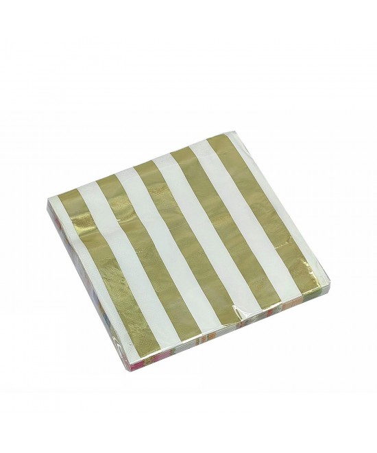 Χαρτοπετσέτες Με Χριστουγεννιάτικη Διακόσμηση Τρίφυλλες 40x40cm Σετ 20Τμχ