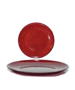 Πιάτο Στρογγυλό Κόκκινο Φ32cm
