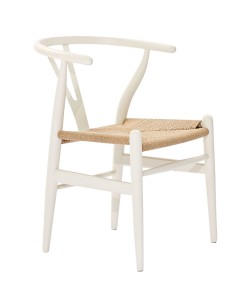 Καρέκλα Επαγγελματική ArteLibre DIONE Λευκό Ξύλο/Σχοινί 49x42x78cm