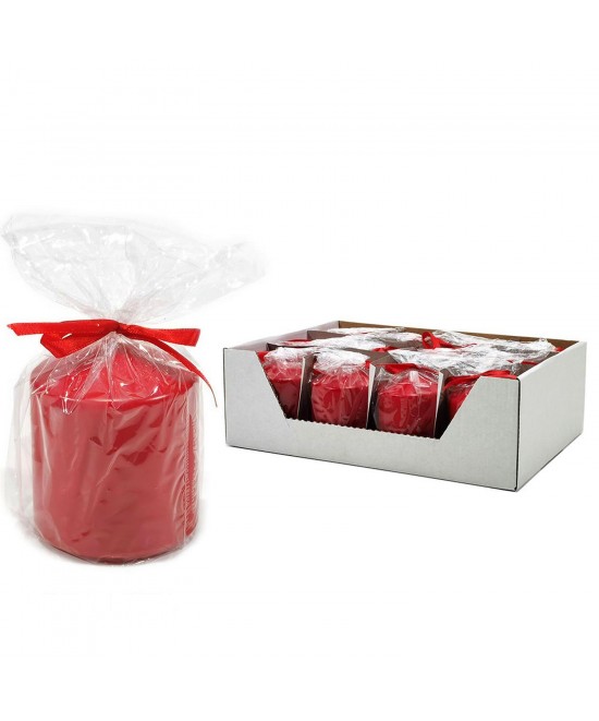 Κερί Κύλινδρος Κόκκινο Φ7x8cm