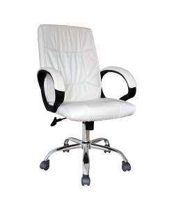Καρέκλα Γραφείου Διευθυντή ArteLibre TURNER Λευκό PVC 50x69x118.5cm