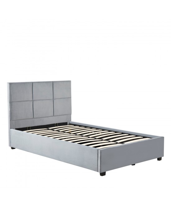 Κρεβάτι Μονό ArteLibre CLOUDREST Γκρι Ύφασμα 214x127.5x109cm (Στρώμα 120x200cm) Κρεβάτι Μονό ArteLibre CLOUDREST Γκρι Ύφασμα 214x127.5x109cm (Στρώμα 120x200cm)