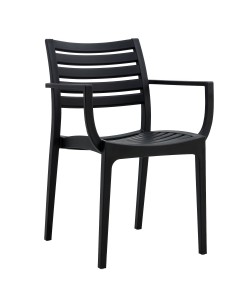 Πολυθρόνα Κήπου ArteLibre BORA-BORA Μαύρο PP 57x57x83cm