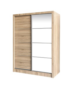 Ντουλάπα ArteLibre TIRIL Φυσικό Μοριοσανίδα 180x60x200cm