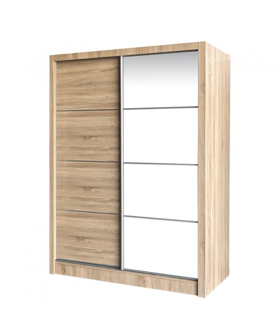 Ντουλάπα ArteLibre TIRIL Φυσικό Μοριοσανίδα 180x60x200cm