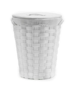 Καλάθι Απλύτων Λευκό Φ40x49cm