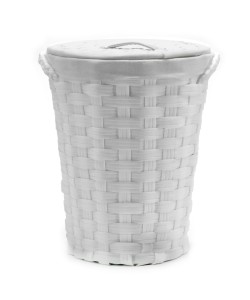 Καλάθι Απλύτων Λευκό Φ43cm