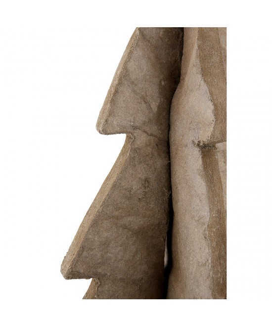 Διακοσμητικό Αντικείμενο Χριστουγεννιάτικο Δέντρο 'Nordic' Χαρτοπολτός Καφέ 10.5x11.5x17.5cm