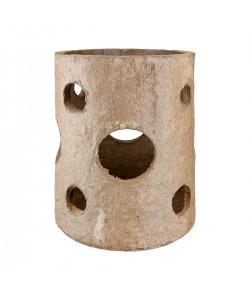 Ανεμοφωτιστικό 'Nordic' Χαρτοπολτός Καφέ 16x16.5x26.5cm