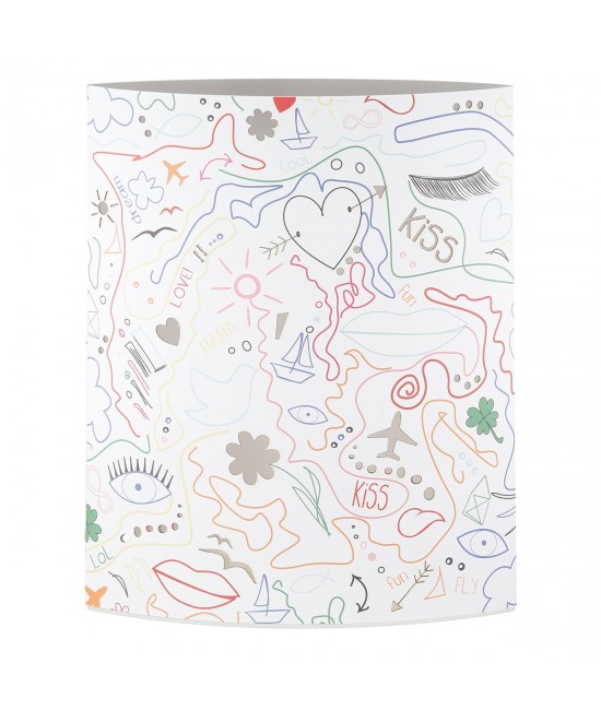 Διακοσμητικό Φως (LED) Έλλειψη 'Modern Art' Χαρτί Λευκό 6x13x16cm