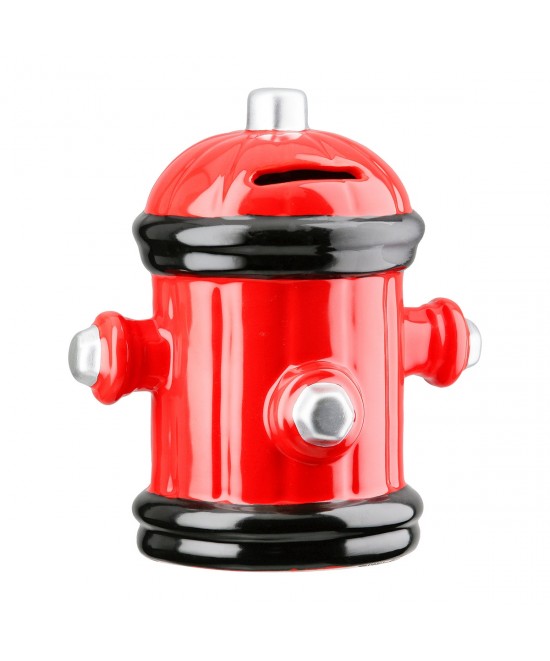 Διακοσμητικό Κουμπαράς Κρουνός ArteLibre Κόκκινο/Μαύρο Κεραμικό 15x12x16cm Διακοσμητικό Κουμπαράς Κρουνός ArteLibre Κόκκινο/Μαύρο Κεραμικό 15x12x16cm