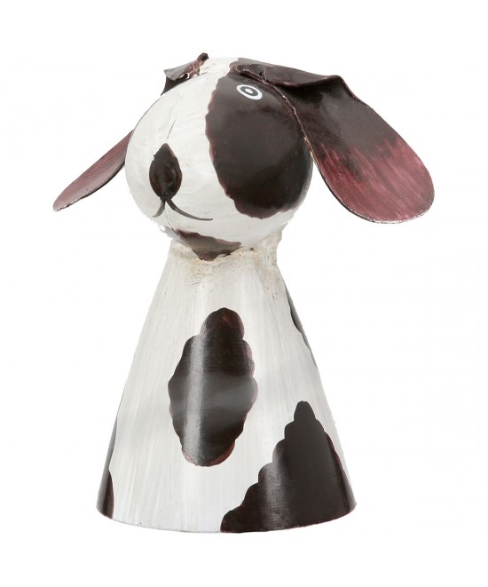  Φιγούρα φράχτη Dog Metal White Assorted 3 Times 7X6X7Cm 7X6X7Cm