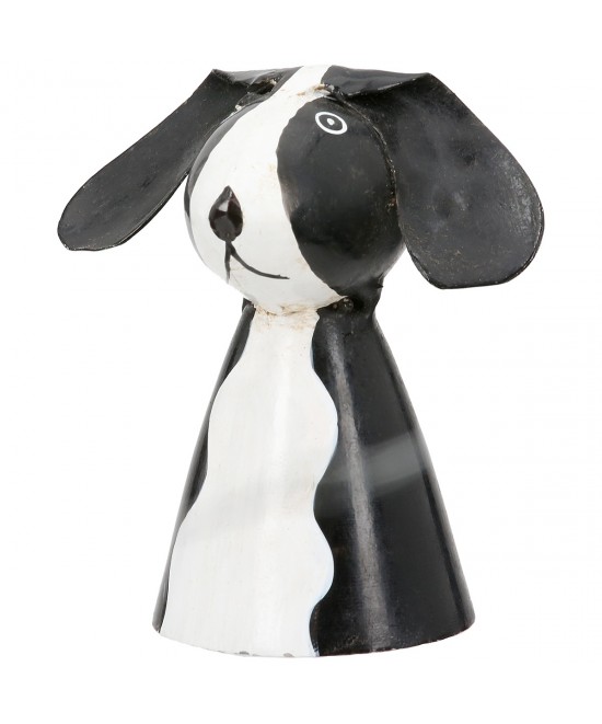  Φιγούρα φράχτη Dog Metal White Assorted 3 Times 7X6X7Cm 7X6X7Cm