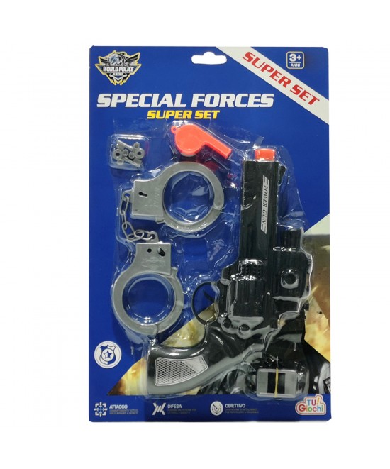 Σετ Παιχνιδιού Special Forces ArteLibre Μαύρο/Ασημί/Πλαστικό 22cm