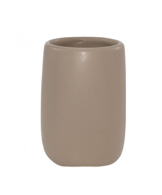 Ποτήρι Ματ Μπεζ Κεραμικό Ποτήρι Ματ Μπεζ Κεραμικό