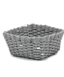 Καλάθι Τετράγωνο Γκρι 20x20x10cm Καλάθι Τετράγωνο Γκρι 20x20x10cm