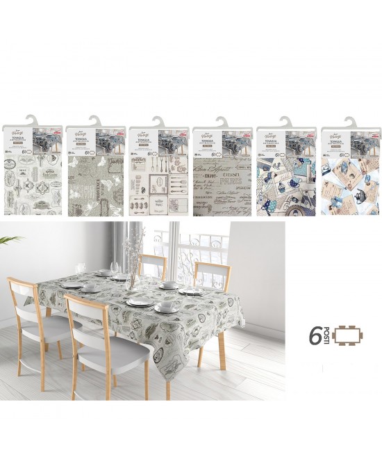 Τραπεζομάντηλο 100% Πολυεστέρας 140x180cm Σε 6 Σχέδια