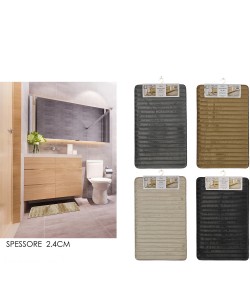 Πατάκι Μπάνιου Συνθετικό Πέλος 50x80cm Σε 4 Χρώματα