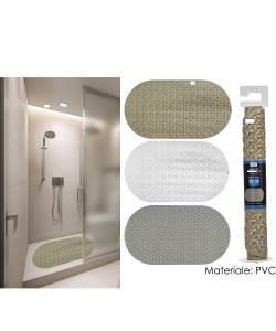 Πατάκι Μπάνιου Αντιολισθητικό Πολυεστερικό 69x39cm Σε 4 Χρώματα