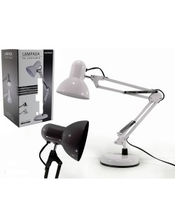 Λάμπα Γραφείου Λευκό/Μαύρο Μέταλλο 60cm Σε 2 Χρώματα