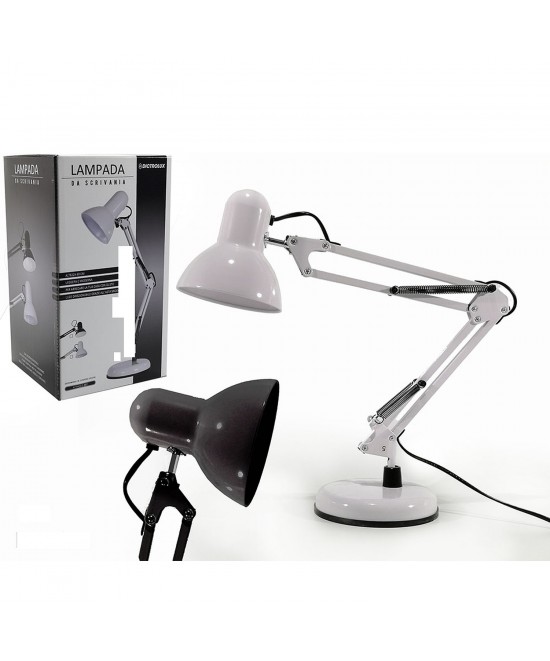 Λάμπα Γραφείου Λευκό/Μαύρο Μέταλλο 60cm Σε 2 Χρώματα