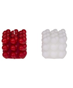 Κερί Καρδιές 6cm Σε 2 Χρώματα