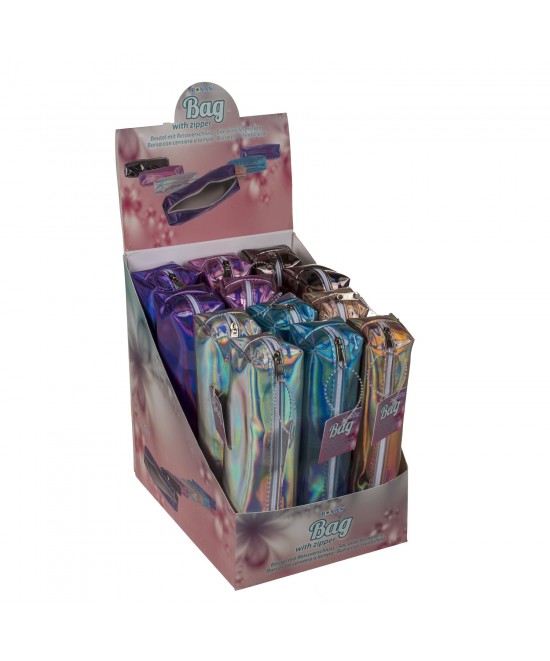 Τσαντάκι Με Φερμουάρ Μεταλλιζέ 22x5cm Σε 6 Χρώματα