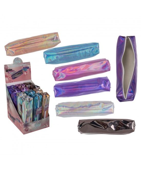 Τσαντάκι Με Φερμουάρ Μεταλλιζέ 22x5cm Σε 6 Χρώματα