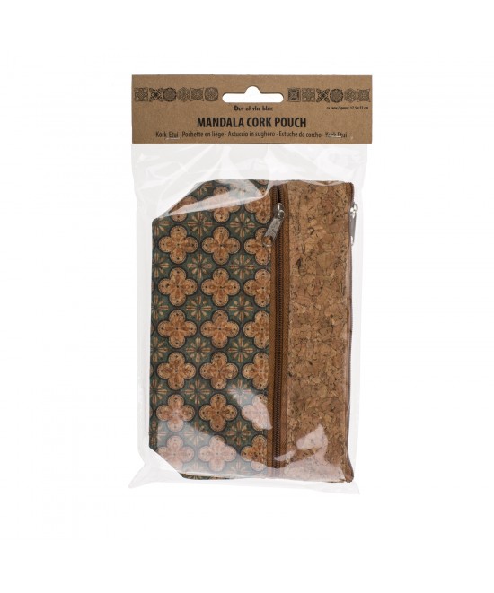 Τσαντάκι Φελλού Με Φερμουάρ Σχέδιο Mandala 17.5x11cm Σε 4 Σχέδια Τσαντάκι Φελλού Με Φερμουάρ Σχέδιο Mandala 17.5x11cm Σε 4 Σχέδια