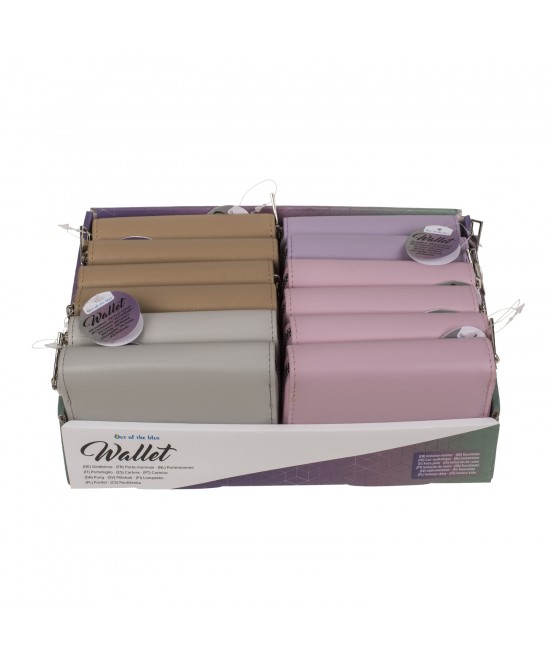 Πορτοφόλι Με Φερμουάρ Δερματίνη 12x9cm Σε 4 Χρώματα