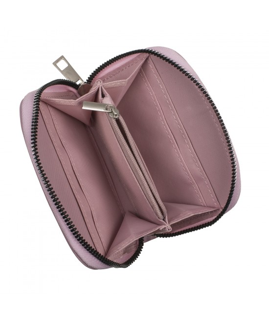 Πορτοφόλι Με Φερμουάρ Δερματίνη 12x9cm Σε 4 Χρώματα