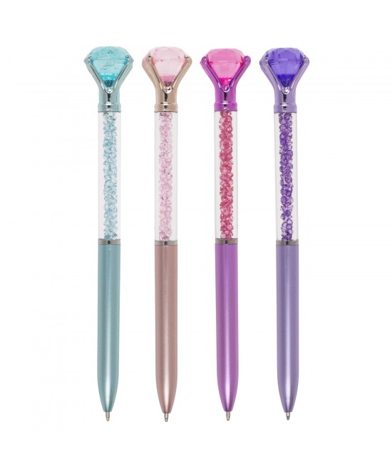 Στυλό Με Κρύσταλλα 16cm Σε 4 Χρώματα